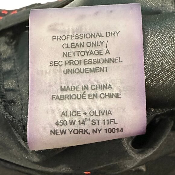 Alice & Olivia Black Silk Employed Pants - NWT - Picture 3 of 8